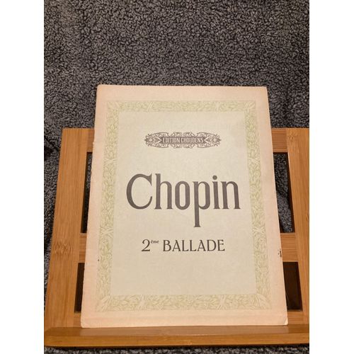 Chopin 2e Ballade Pour Piano En Fa Partition ditions Choudens Weksler