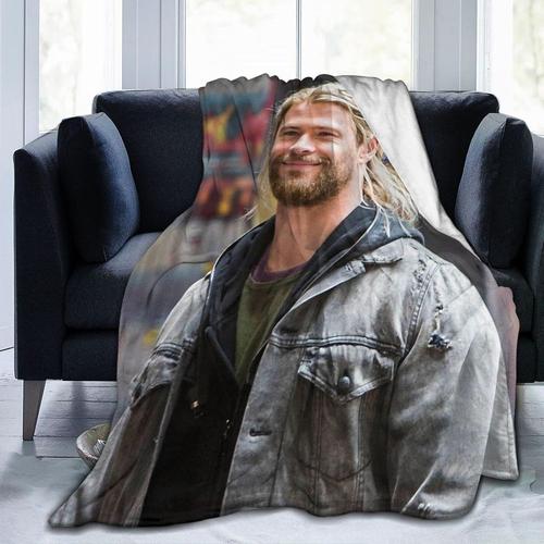 Chris Hemsworth Couverture Polaire En Flanelle Queen Size Toutes Saisons Super Douce Et Confortable Pour Lit Ou Canap