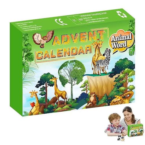 Christmas Advent Calendar Toy Box 24pcs/Set Cute Animal 2023 New Year Countdown Stress Relief Kid Gift, Navidad, Advent Calendar