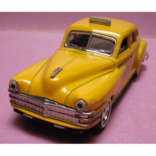 Chrysler Windsor Taxi Jaune - Ech 1/43 - Solido 4513 / 4514 - Avec Dfaut