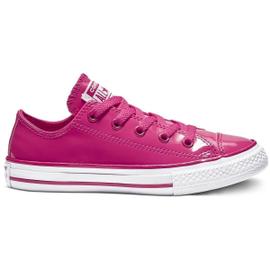 Chuck Taylor All Star Leather - Ox Filles Converse Ctas Leather - Ox - Rose  - 29 | Rakuten