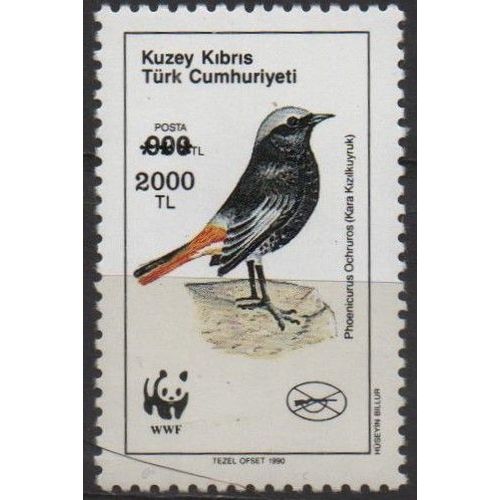 Chypre Turque Timbre Animal : Oiseau