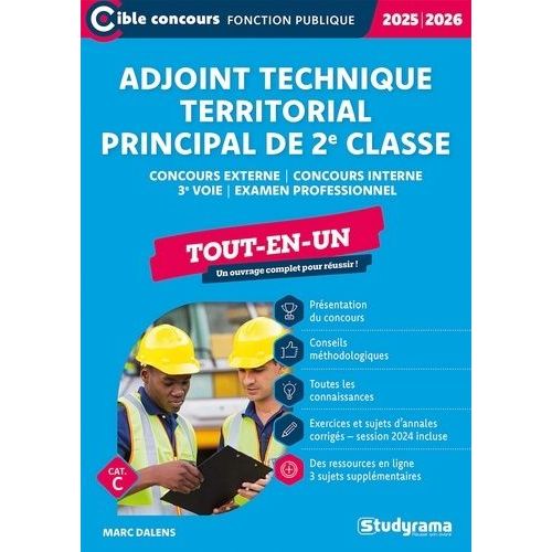 Adjoint Technique Territorial Principal De 2e Classe - Tout-En-Un - Concours Externe, Concours Interne 3e Voie Et Examen Professionnel    Format Beau livre 