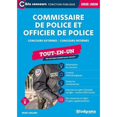 Commissaire De Police Et Officier De Police Catgorie A - Tout-En-Un    Format Grand Format 