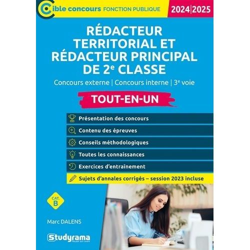 Rdacteur Territorial Et Rdacteur Principal De 2e Classe - Tout-En-Un    Format Grand Format 