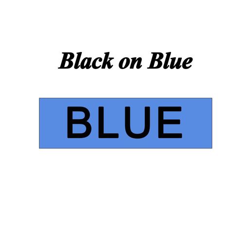 CIDY-Ruban umont pour Dymo Label Manager,Compatible D1 Tapes,LM160,210D,45010,45013,40910,40913,43613,43610,1Pc - Type Black on Blue-24mm