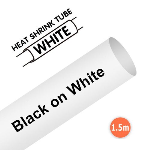 CIDY-Ruban umont pour Dymo Label Manager,Compatible D1 Tapes,LM160,210D,45010,45013,40910,40913,43613,43610,1Pc - Type Heat Shrink White-6mm