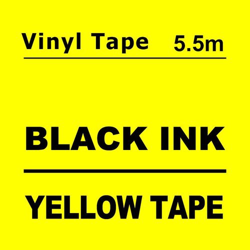 CIDY-Ruban umont pour Dymo Label Manager,Compatible D1 Tapes,LM160,210D,45010,45013,40910,40913,43613,43610,1Pc - Type Vinyl Yellow-12mm
