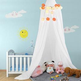 Ciel De Lit Baldaquin Bebe Enfant Moustiquaire En Coton Blanc Mkk3 Rakuten