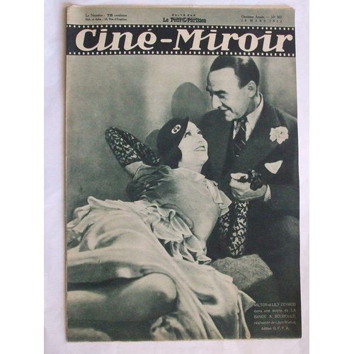 Cine Miroir  N 363 : Milton Et Lily Zevaco Dans Une Scene De La Bande A Bouboule, Realisation De Leon Mathot Edition G.F.F.A