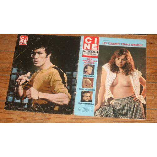 Cine Revue Bruce Lee 3p/ Daniel Gelin 2p/ Dewaere Girardot 1p/ Britt Ekland 2p/ Hitchcock 1/2p/ Deneuve Trintignant 4p/ Raf Vallone 4p/ Anika Rivers Nue Poster / Susan Strasberg 4p/ Nicole Courcel 1p/  34