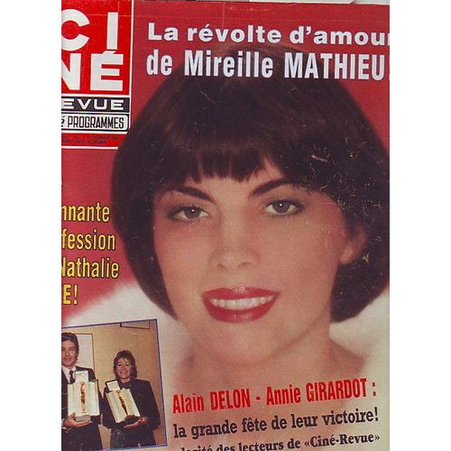 Cine Revue Annie Girardot & Alain Delon 4p/ Jerry Lewis 1p/ Guy Marchand 4p/ Paul Newman 1p/ Nathalie Baye 3p/ Serrault Adjani 4p/ Darry Cowl 2p/ Jessica Lange 2p/ Lambert Wilson 4p/ Mireille Mathieu 2p/ Brialy 2p/  7