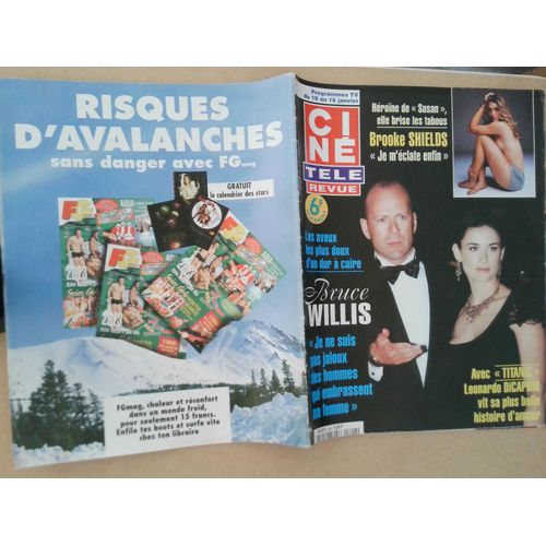 Cine Tele Revue 1998 01 10 N 2 Bruce Willis Brooke Shields Michele Torr Leonard Dicaprio