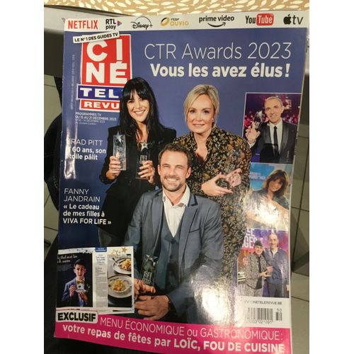 Cinetelerevue Belge 50 2023 Brad Pitt Timothee Chalamet Vincent Cassel Jean-Baptiste Andrea Helena De La Starac Alix Poisson Ycare Constantin Rossi Ryan O?Neal