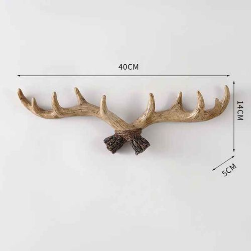 Cintre Mural Dcoratif Rtro Amricain En Bois De Cerf,Manteau T1,Vtements,Serviettes,Rangement Prdire,Meubles D'entre Cratifs,Dcoration De Hall - Type M-Light Colour