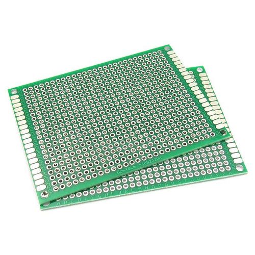 Circuit imprim Double face pour Arduino, carte universelle PCB 6x8cm, 1.6mm 2.54mm, 5 pices/lot