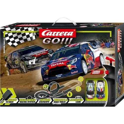 Circuit Super Rally 4,9 M. 2 Voitures Citron Ds3 Wrc Course 62495