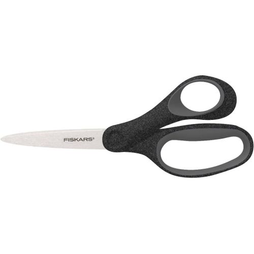 Ciseaux D'colier, Ciseaux Pour Enfants  Partir De 12 Ans, Droitier, Softgrip, Longueur Totale : 18 Cm, Lames En Inox, Noir Scintillant, 1067859