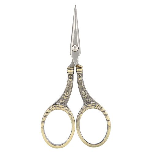 Ciseaux En Acier Inoxydable, Style Retro, Coupe-Papier, Outils De Couture Menagers (Bronze)