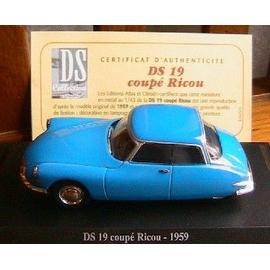 CITROEN DS 19 COUPE BLEU RICOU 1959 1/43 NOREV BLUE new VEHICULE MINIATURE