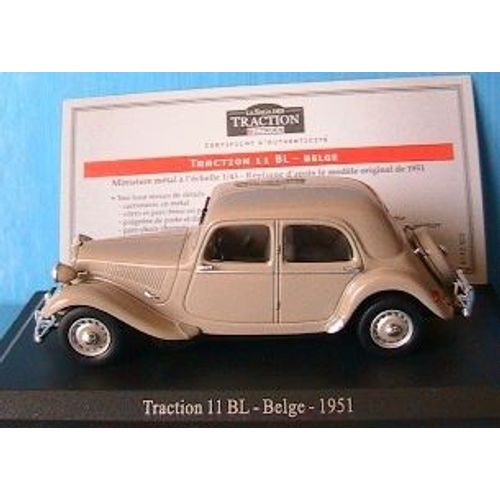 Citroen Traction 11 Bl Belge 1951 1/43 Belgie Belgium Universal Hobbies