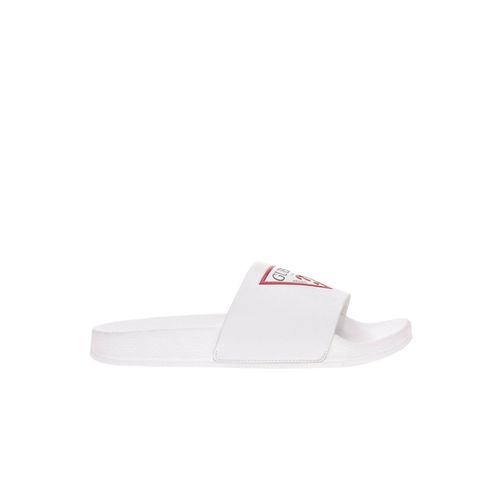 Claquette Guess Classic Logo Triangle Homme Blanc - 44