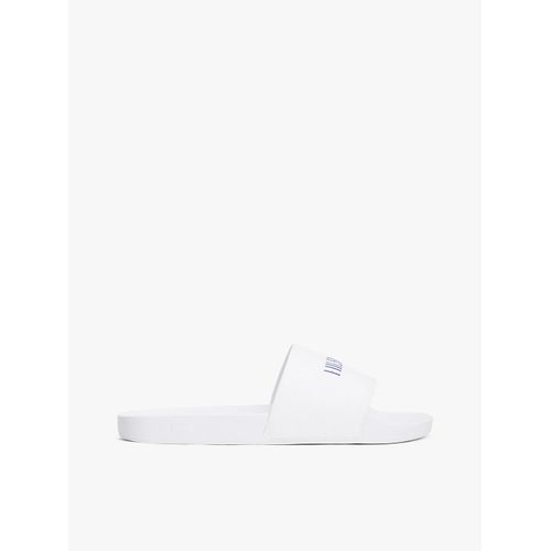 Claquettes  Logo Gaufr Hilfiger Print Tumble Pool Slide/White - 40