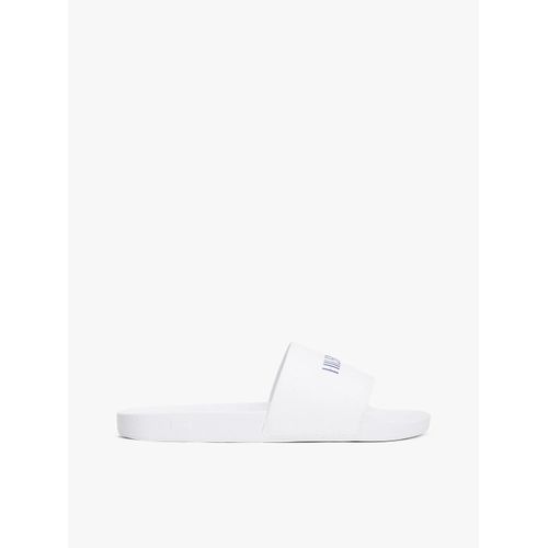 Claquettes  Logo Gaufr Hilfiger Print Tumble Pool Slide/White - 42
