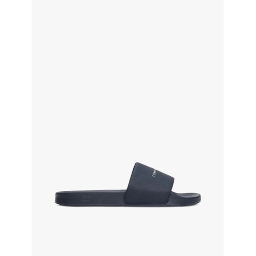 Claquettes  Logo Hilifger Nyc Pool Slide/Navy Blue - 43