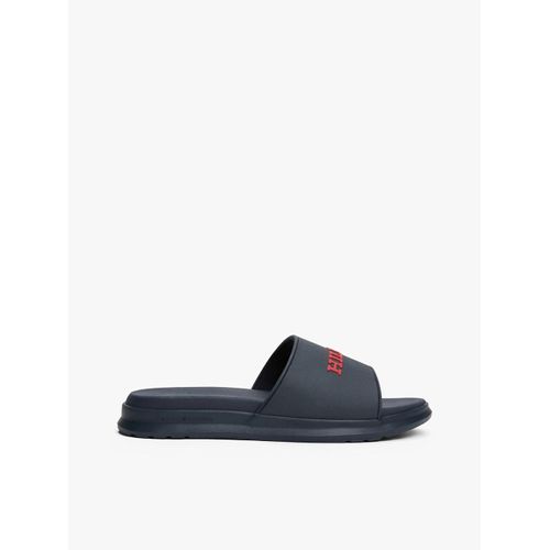 Claquettes  Logo Textur Dual Density Hilfiger Pool Slide/Navy Blue - 44