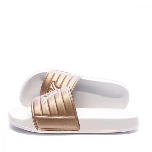 Claquettes Blanc/Bronze Femme Kappa Matese 4 - 38