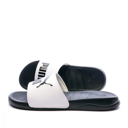 Claquettes Blanc/Noir Homme Puma Popcat 20 - 38