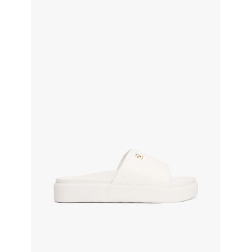 Claquettes Compenses  Monogramme Th Gaufr Platform Monogram Poolslide/Off White - 40