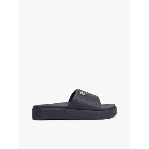 Claquettes Compenses  Monogramme Th Gaufr Platform Monogram Poolslide/Space Blue - 37