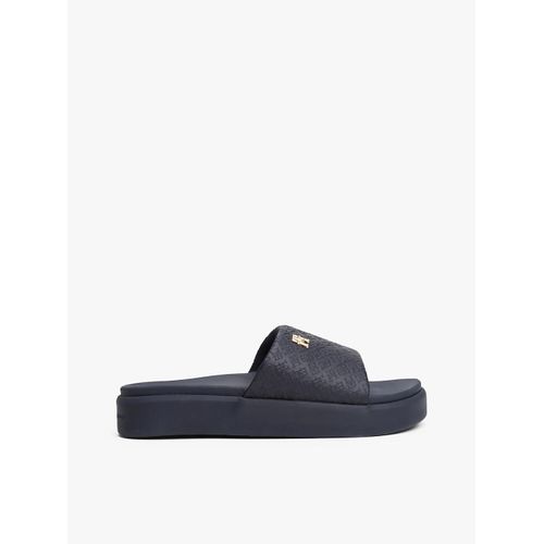 Claquettes Compenses  Monogramme Th Gaufr Platform Monogram Poolslide/Space Blue - 40