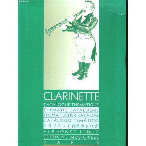 Clarinette. Catalogue Thematique de Collectif