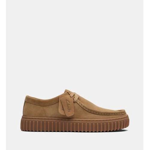 Clarks - Derbies Torhill En Cuir SuD - Beige - 41