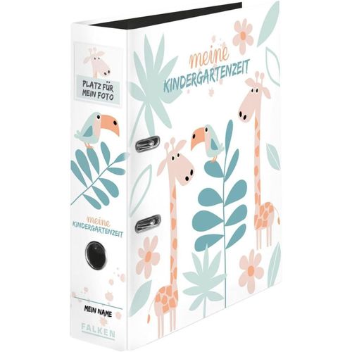 Classeur Avec Poche. Fabriqu En Allemagne, 8 Cm De Large, Format Din A4, Motif Jungle  Meine Kindergartenzeit . Classeur  Collectionner Pour Enfants.