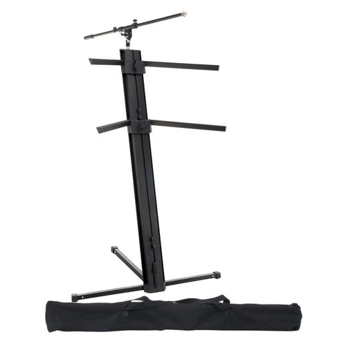 Classic Cantabile Support De Claviers Ks-100 Noir, Statif De Micro Et Housse Compris