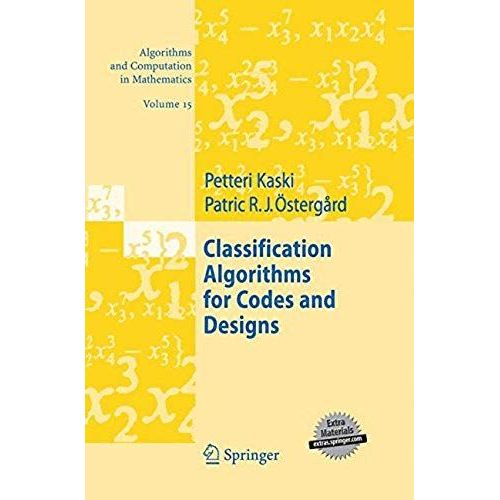 Classification Algorithms For Codes And Designs    Format Broch 