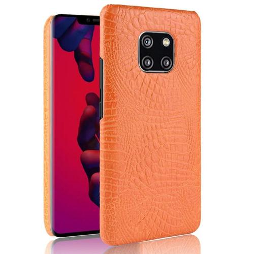 Classique lgant tui Pour Huawei Mate 20 Pro Mode Classique D'alligator Anti raflure Housse De Protection Compatibilit - Couleur Orange