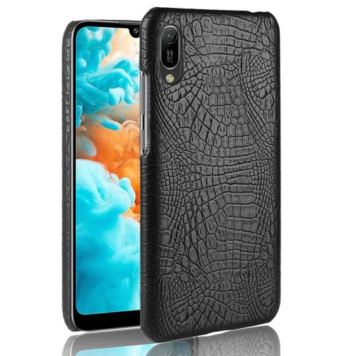 Classique lgant tui Pour Huawei Y6 Pro 2019 Mode Classique D'alligator Housse De Protection Compatibilit Anti raflure - Noir