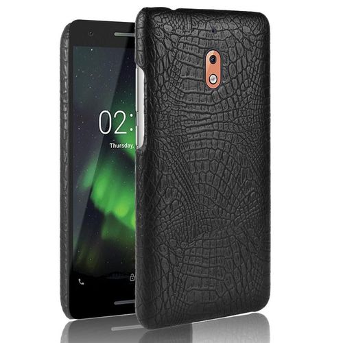Classique lgant tui Pour Nokia 2.1 Anti raflure Mode Classique D'alligator Housse De Protection Compatibilit - Noir