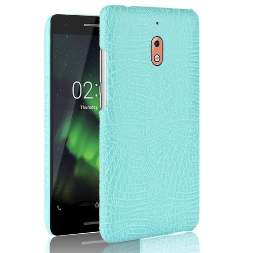 Classique lgant tui Pour Nokia 2.1 Compatibilit Mode Classique D'alligator Anti raflure Housse De Protection - Vert