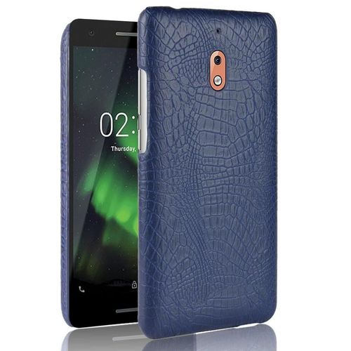 Classique lgant tui Pour Nokia 2.1 Mode Classique D'alligator Compatibilit Anti raflure Housse De Protection - Bleu