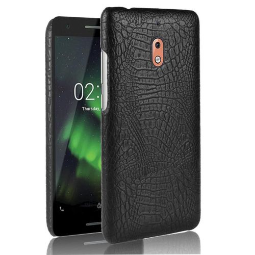 Classique lgant tui Pour Nokia 2.1 Mode Classique D'alligator Compatibilit Anti raflure Housse De Protection - Noir