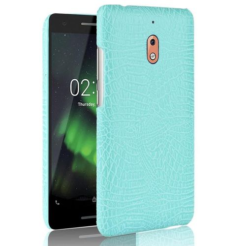 Classique lgant tui Pour Nokia 2.1 Mode Classique D'alligator Compatibilit Anti raflure Housse De Protection - Vert