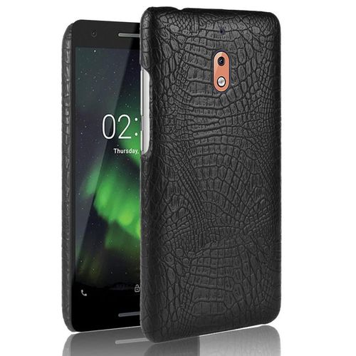 Classique lgant tui Pour Nokia 2.1 Mode Classique D'alligator Housse De Protection Anti raflure Compatibilit - Noir