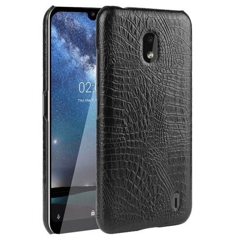 Classique lgant tui Pour Nokia 2.2 Compatibilit Housse De Protection Mode Classique D'alligator Anti raflure - Noir