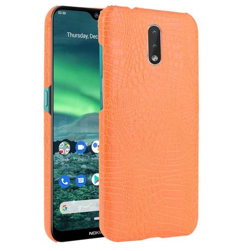 Classique lgant tui Pour Nokia 2.3 Housse De Protection Anti raflure Mode Classique D'alligator Compatibilit - Couleur Orange